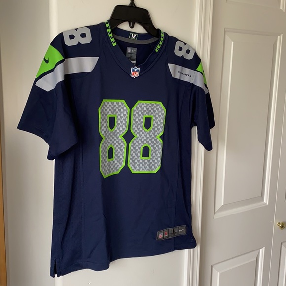 NFL Shirts \u0026 Tops | NFL Shop - Youth Seattle Seahawks Jimmy Graham 88 Navy Color Game Jersey | Color: Blue/Green | Size: LG | _Solena_